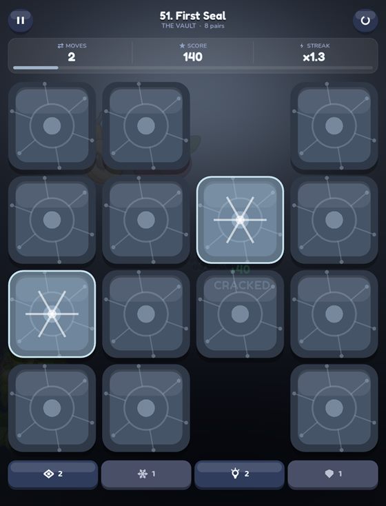 A board with frosted, armoured card sets.